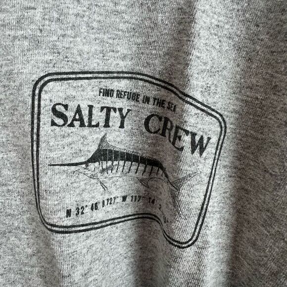 Salty Crew Men's Graphic Long Sleeve T-Shirt Gray Maritime Adventure 3X - Picture 4 of 9